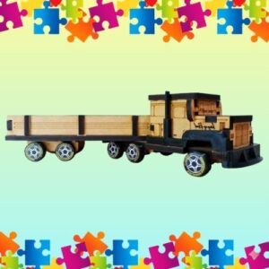 Caminhão Caçamba Montável em MDF – Engenharia e Diversão 3D