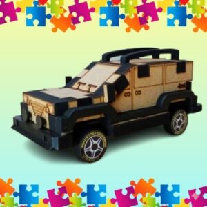 SUV Montável em MDF – Aventura 3D e Engenharia Lúdica