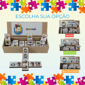 Dominó Educativo em MDF – Aprendizado Lúdico